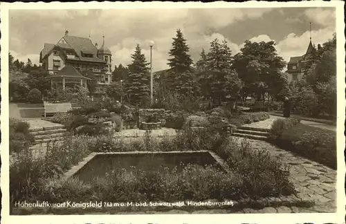 Koenigsfeld Schwarzwald Hindenburgplatz / Koenigsfeld im Schwarzwald /Schwarzwald-Baar-Kreis LKR