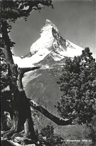 Zermatt VS Blick zum Matterhorn Kat. Zermatt