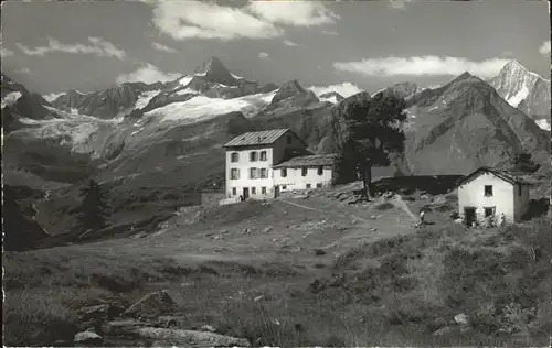 Zermatt VS Gruensee Hotel Findelngletscher Matterhorn Zinalrothorn Weisshorn Kat. Zermatt