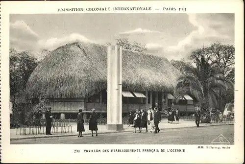 Events Exposition Coloniale Internationale Paris Pavillon des Etablissements Francais de l'Oceanie / Events /
