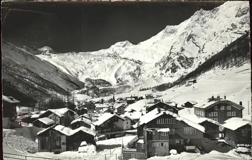 Saas Fee Teilansicht Kat. Saas Fee