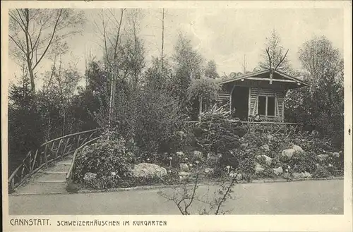 Cannstatt Schweizerhaeuschen im Kurgarten Kat. Stuttgart