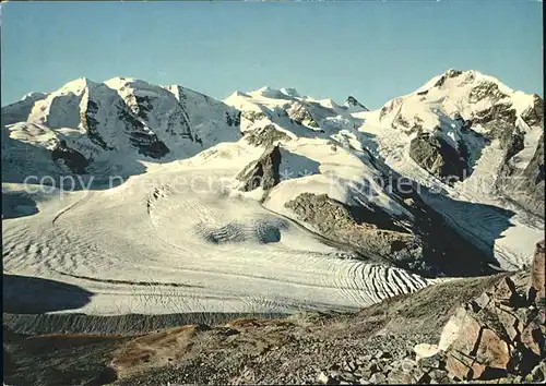 Piz Palue mit Bellavista und Bernina / Piz Palue /Rg. Piz Bernina