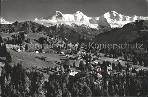 Beatenberg Waldegg Finsteraarhorn Eiger Moench Jungfrau / Beatenberg /Bz. Interlaken