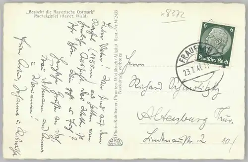 Grafenau Niederbayern Waldschmidthaus x 1941 / Grafenau /Freyung-Grafenau LKR