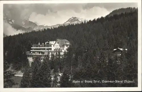 Crans-sur-Sierre Crans-sur-Sierre [?] Alpina Savoy Hotel  * / Crans-Montana /Bz. Sierre