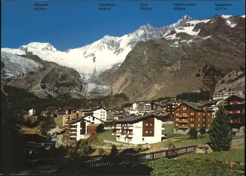 AK / Ansichtskarte Saas-Fee Saas-Fee Alphubel Mischabelgruppe x / Saas Fee /Bz. Visp