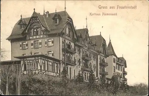 Freudenstadt Schwarzwald Kurhaus Palmenwald Feldpost Kat. Freudenstadt