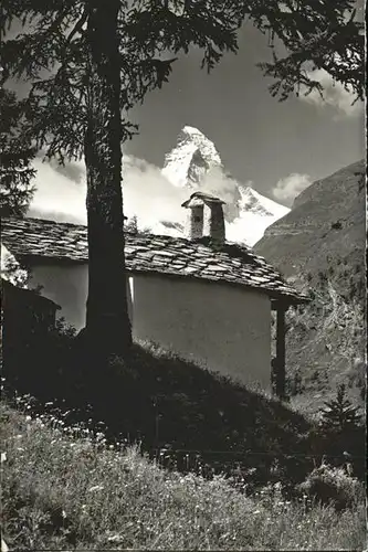 Zermatt VS Luzienkapelle Matterhorn Kat. Zermatt