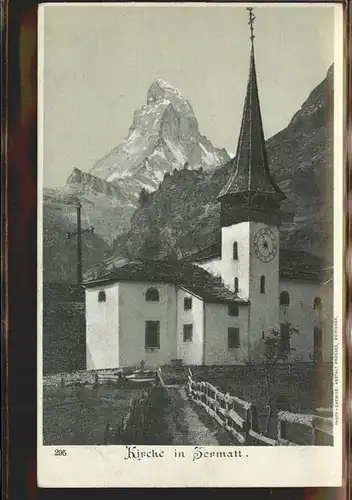 Zermatt VS Kirche Matterhorn Kat. Zermatt