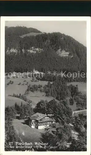 Flueeli-Ranft Wohnhaus des Bruder Klaus mit St Niklausen / Flueeli-Ranft /Bz. Obwalden