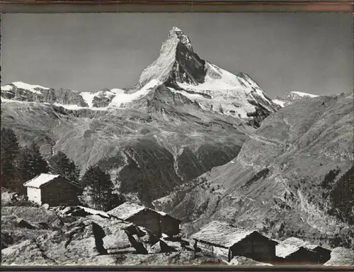 Zermatt VS Tufteren Alp ob Zermatt mit Matterhorn Kat. Zermatt