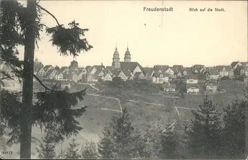 Freudenstadt Schwarzwald Blick auf die Stadt Kat. Freudenstadt