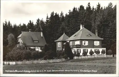 Koenigsfeld Schwarzwald Haus Voland Kinderheim Rapp / Koenigsfeld im Schwarzwald /Schwarzwald-Baar-Kreis LKR