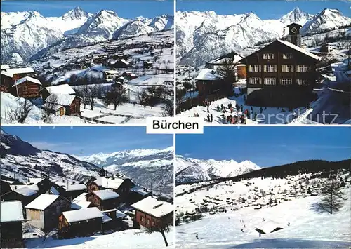 Buerchen Panorama Dorfpartien / Buerchen /Bz. Raron