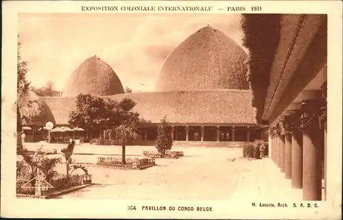 AK / Ansichtskarte Events Exposition Coloniale Internationale Paris Pavillon du Congo Belge / Events /