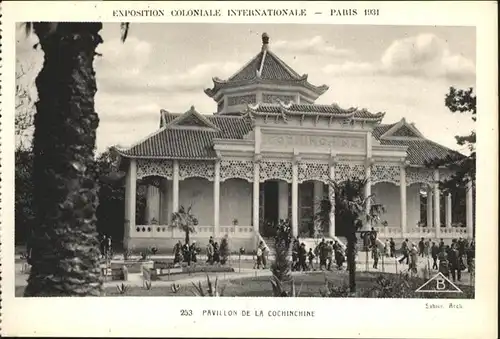 AK / Ansichtskarte Events Exposition Coloniale Internationale Paris Pavillon de la Cochinchine / Events /