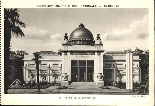 AK / Ansichtskarte Events Exposition Coloniale Internationale Paris Palais de la Martinique / Events /