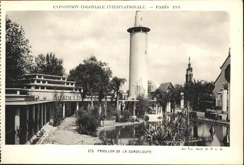 AK / Ansichtskarte Events Exposition Coloniale Internationale Paris Pavillon de la Guadeloupe / Events /