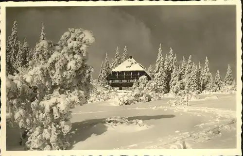 AK / Ansichtskarte Seebach Ottenhoefen Schwarzwald Wintersportplatz Darstaedter Huette Kat. Ottenhoefen im Schwarzwald