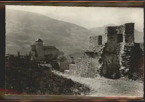 AK / Ansichtskarte kk05866 Sion VS Chateau Valere ruines Tourbillon Kategorie. Sion Alte Ansichtskarten