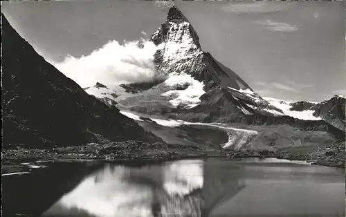 AK / Ansichtskarte Zermatt VS Riffelsee Matterhorn Kat. Zermatt