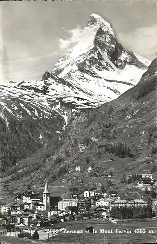 AK / Ansichtskarte Zermatt VS le Mont Cervin Kat. Zermatt