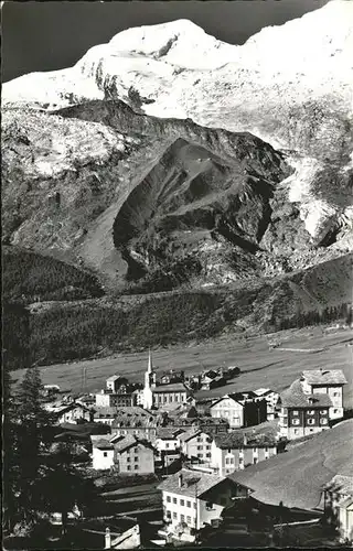 AK / Ansichtskarte Saas Fee Fee Gletscher Alphubel Kat. Saas Fee