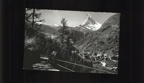 AK / Ansichtskarte Zermatt VS Matterhorn neue Promenade Kat. Zermatt