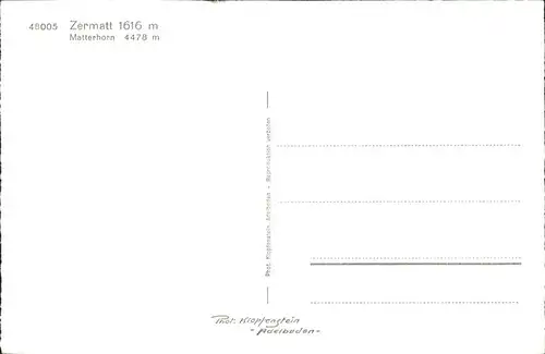 AK / Ansichtskarte Zermatt VS Matterhorn Kat. Zermatt