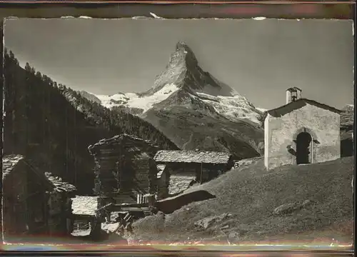 AK / Ansichtskarte Zermatt VS Findelen ob Zermatt Matterhorn Kat. Zermatt