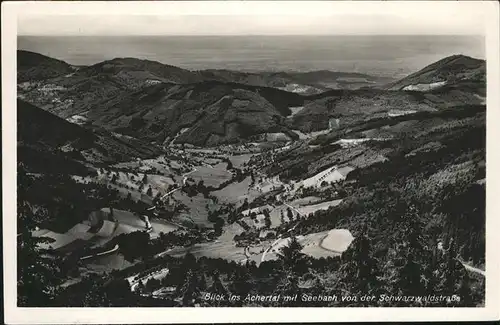 AK / Ansichtskarte Seebach Ottenhoefen Schwarzwald Feldpost Blick ins Achertal Schwarzwaldstrasse Kat. Ottenhoefen im Schwarzwald