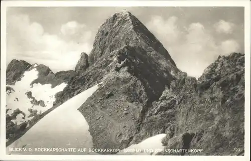 AK / Ansichtskarte Bockkarkopf Bockkarscharte / Oberstdorf /Oberallgaeu LKR