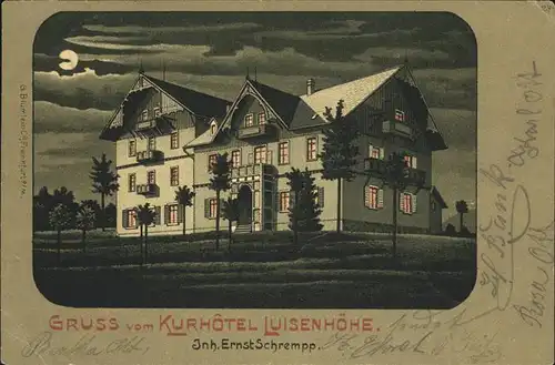 AK / Ansichtskarte Guenterstal Freiburg Kurhotel Luisenhoehe / Freiburg im Breisgau /Breisgau-Hochschwarzwald LKR