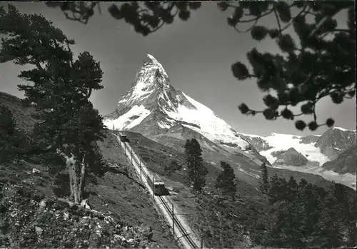 AK / Ansichtskarte Zermatt VS Gornergratbahn Kat. Zermatt
