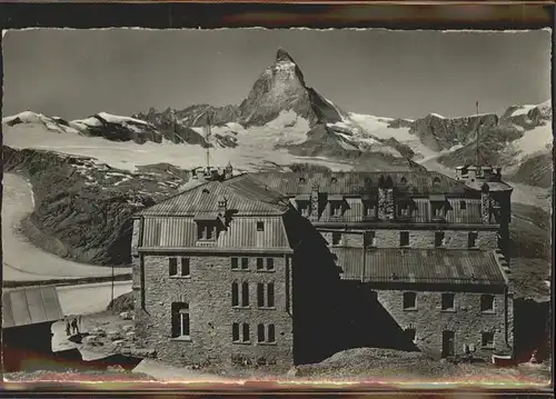 AK / Ansichtskarte Zermatt VS Gornergrat Kulm Hotel und Matterhorn Kat. Zermatt