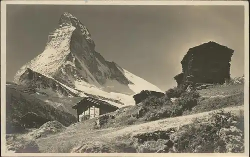 AK / Ansichtskarte Zermatt VS Blick zum Matterhorn Kat. Zermatt