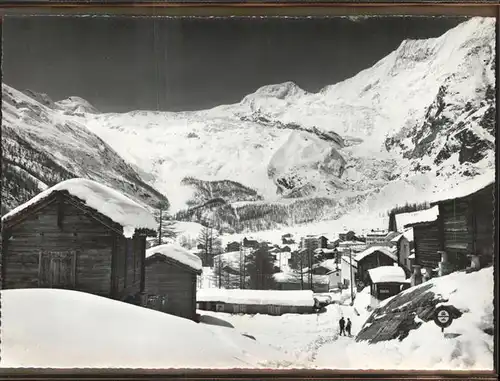 AK / Ansichtskarte Saas Fee Wallis mit Allalinhorn Alphubel Taeschhorn Kat. Saas Fee