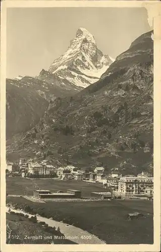 AK / Ansichtskarte Zermatt VS Matterhorn  Kat. Zermatt