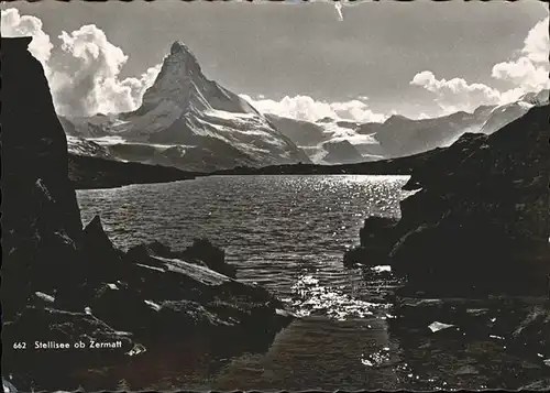 AK / Ansichtskarte Zermatt VS Stellisee Matterhorn Kat. Zermatt