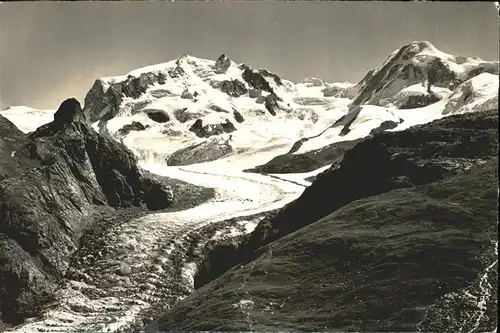 AK / Ansichtskarte Zermatt VS Weg n. Schwarsee Monte Rosa Kat. Zermatt