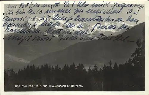AK / Ansichtskarte Montana VS Weisshorn Rothorn Kat. Montana