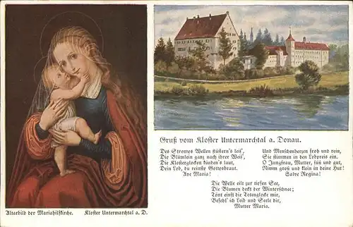 AK / Ansichtskarte Untermarchtal Donau Kloster Altarbild der Mariahilfkirche