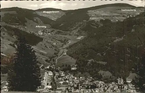 AK / Ansichtskarte Todtnau Schwarzwald Panorama Blick auf Aftersteg Muggenbrunn Todtnauberg Kat. Todtnau