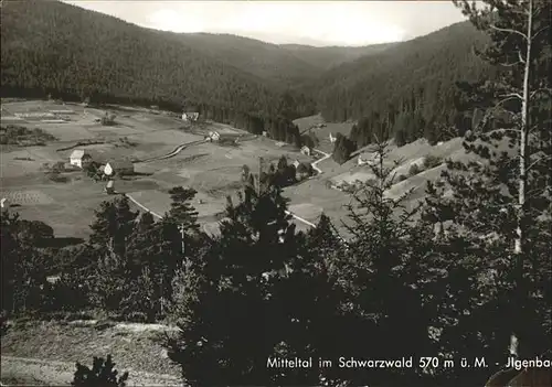 AK / Ansichtskarte Mitteltal Schwarzwald Panorama Murgtal Ilgenbach