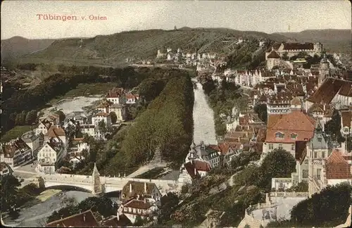 AK / Ansichtskarte Tuebingen Neckar Panorma Blick von Osten Kat. Tuebingen