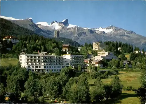 AK / Ansichtskarte Crans sur Sierre mit Alpenpanorama Kat. Crans Montana