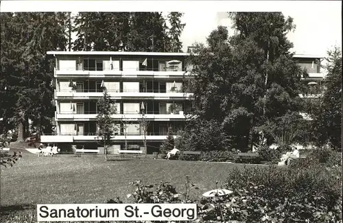 AK / Ansichtskarte Hoechenschwand Sanatorium St. Georg Kat. Hoechenschwand