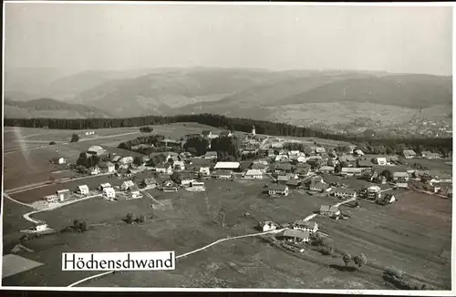 AK / Ansichtskarte Hoechenschwand Luftbild Kat. Hoechenschwand