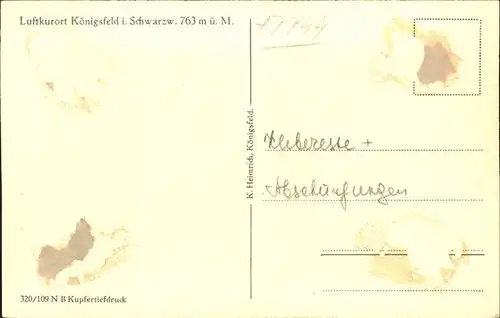 AK / Ansichtskarte Koenigsfeld Schwarzwald Luftkurort / Koenigsfeld im Schwarzwald /Schwarzwald-Baar-Kreis LKR